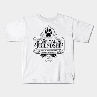 Potion of Animal Friendship: Black Version Kids T-Shirt